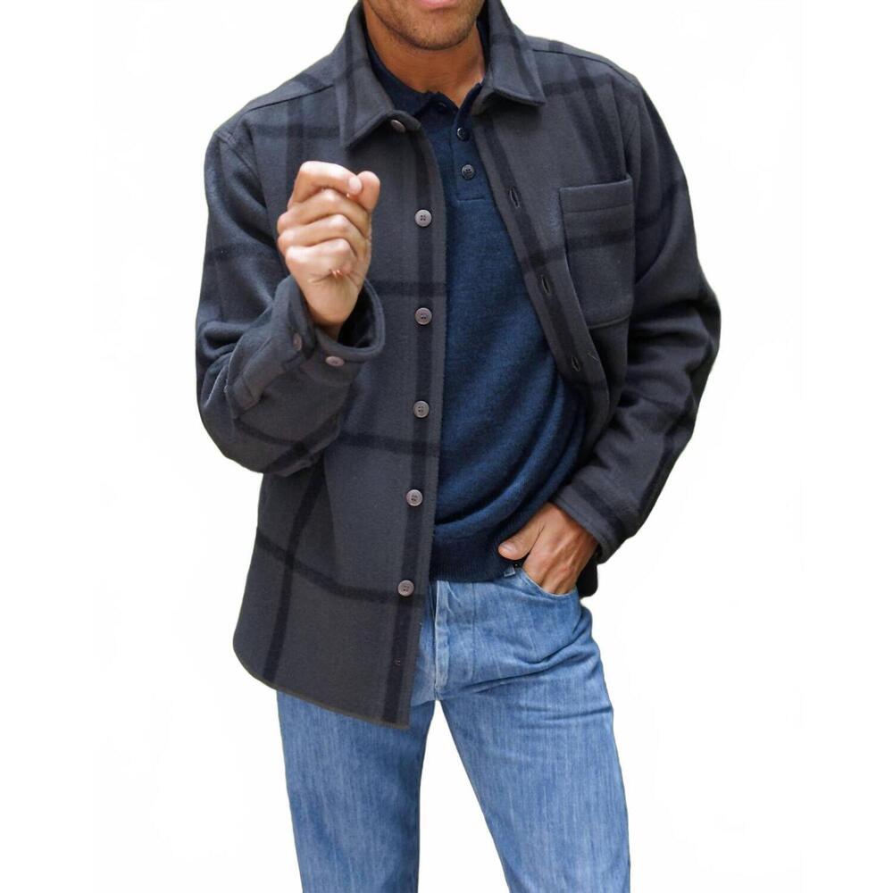 NEW ALEX CRANE park shirt jacket in ink